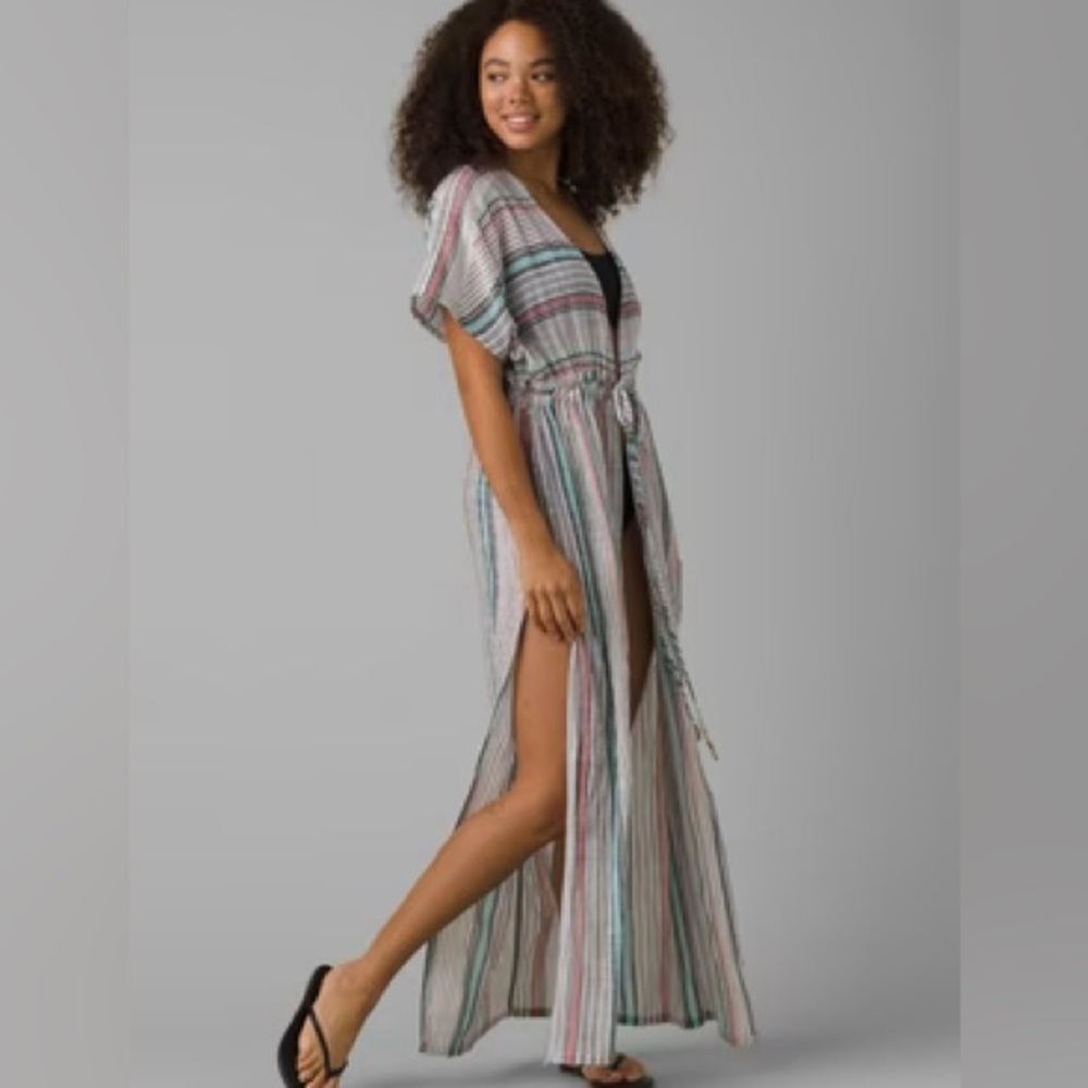 prAna Cardrona Striped Kaftan Dress – One Size
